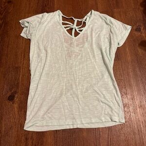 day trip open back shirt